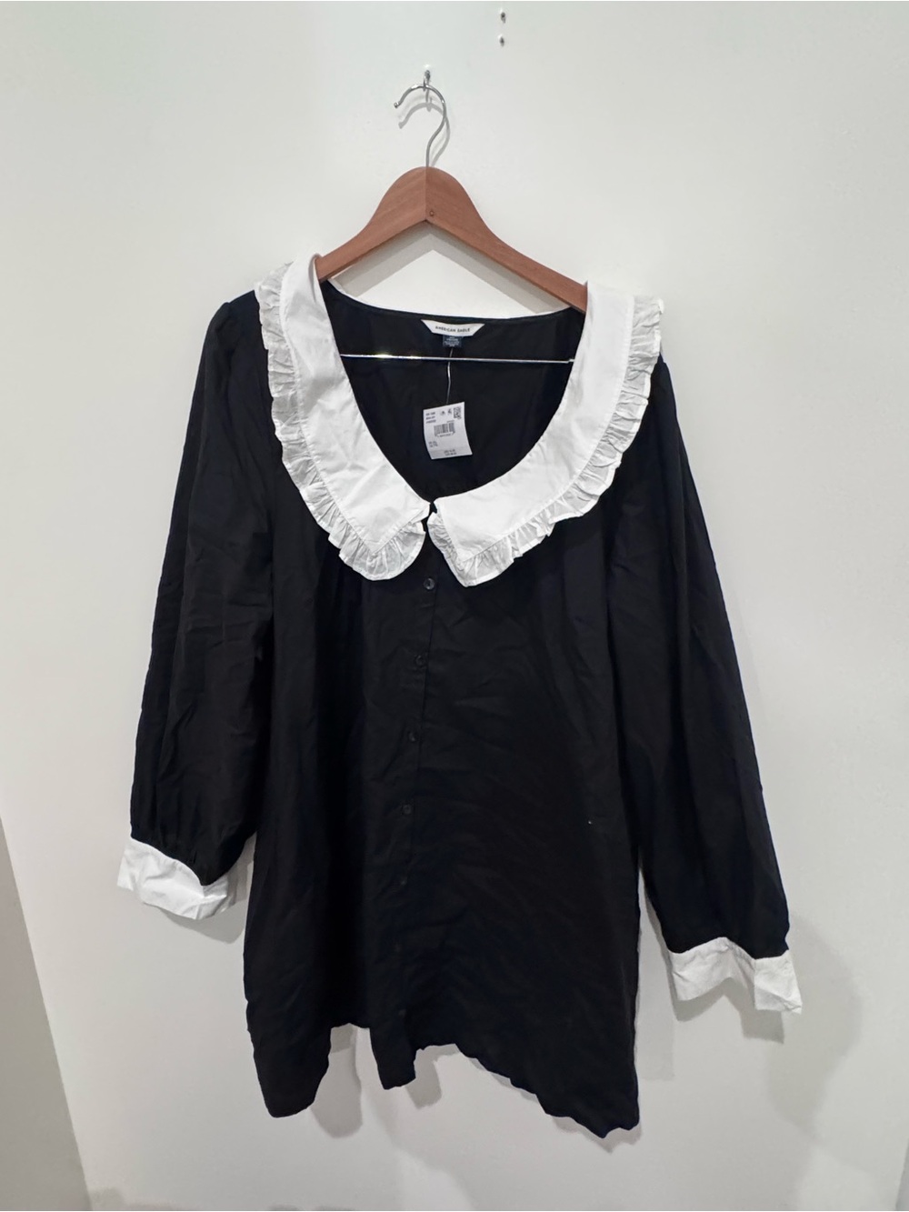 American Eagle Black and White Color-Block Dress